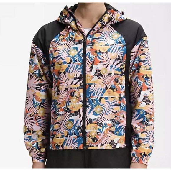 The North Face Jackets & Blazers - The North Face Women's Hydrenalite Floral Print Hooded Windbreaker Jacket L